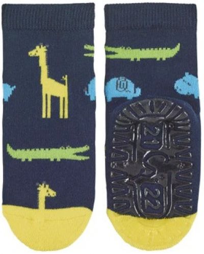 Детски чорапи със силикон Sterntaler - С животни, 17/18 размер, 6-12 месеца - 2