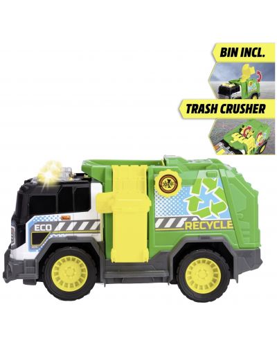 Детска играчка Dickie Toys - Боклукчийски камион, със звуци и светлини, 30 cm - 3