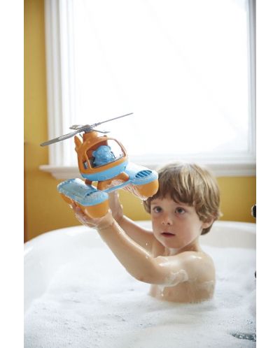 Детска играчка Green Toys - Морски хеликоптер, оранжев - 3