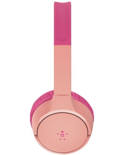 Детски слушалки с микрофон Belkin - SoundForm Mini, безжични, розови - 3