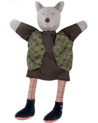 Детска мека играчка Moulin Roty - Вълк, 34 cm