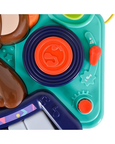 Детска играчка Hola Toys - Мини пиано с микрофон, DJ Monkey - 5