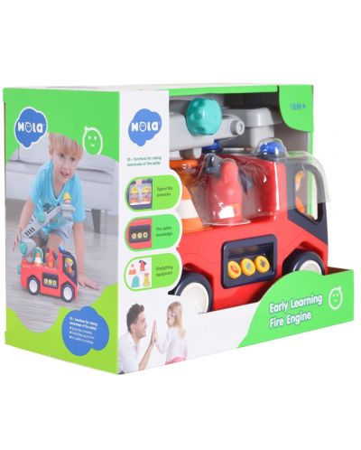 Детска играчка 2 в 1 Hola Toys - Музикална пожарна - 4