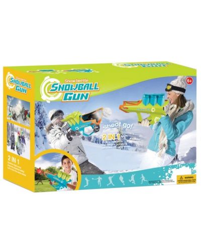 Детски пистолет 2 в 1 GT -  За снежни и пластмасови топки - 6
