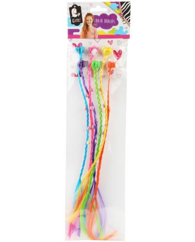 Детски цветни аксесоари за коса TToys - С фиба, 6 броя - 1