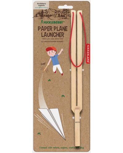 Детска играчка Kikkerland Huckleberry - Катапулт за изстрелване на хартиени самолети - 1