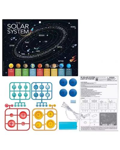 Детски светещ плакат 4M -  Слънчева система - 4