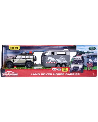 Детска играчка Majorette - Превозвач на коне Land Rover - 5