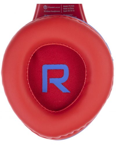 Детски слушалки PowerLocus - P2 Kids Angry Birds, безжични, сини/червени - 7