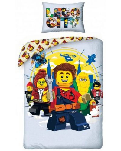 Детски спален комплект LEGO City 1048BL - 1