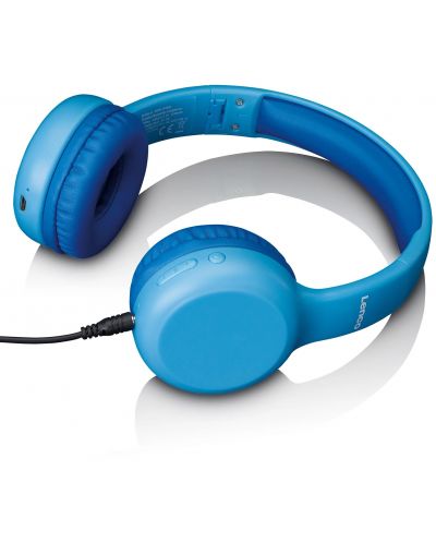 Детски слушалки с микрофон Lenco - HPB-110BU, безжични, сини - 6
