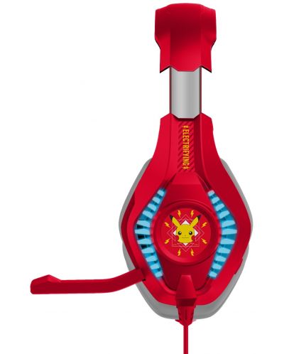 Детски слушалки OTL Technologies - Pro G5 Pokemon Еlectric, червени - 3