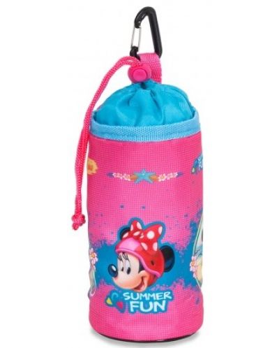 Детски калъф за бутилка BIKE SPORT - Minnie Mouse, розов - 1