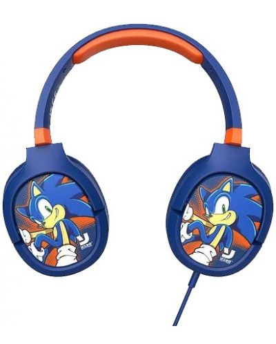 Детски слушалки OTL Technologies - Pro G1 Sonic, сини/оранжеви - 4
