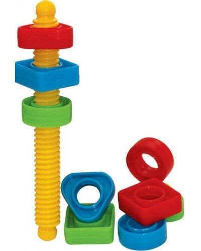 Детска играчка Bigjigs - Комплект за завинтване - 1