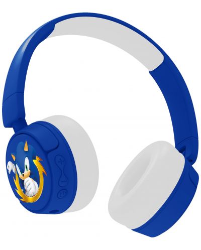 Детски слушалки OTL Technologies - Sonic The Hedgehog, безжични, сини - 3