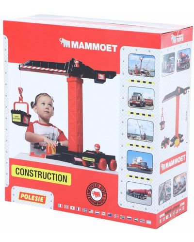 Детска играчка Polesie - Mammoet, камион и кран - 1