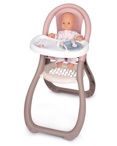 Детска играчка Smoby - Столче за хранене на кукли - 1