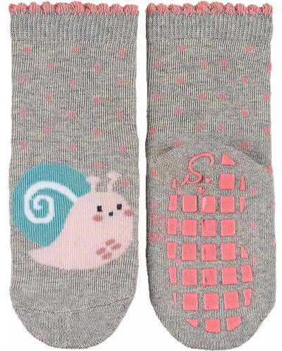 Детски чорапи с бутончета Sterntaler - С охлюв, 2 чифта, 21/22, 18-24 месеца - 3