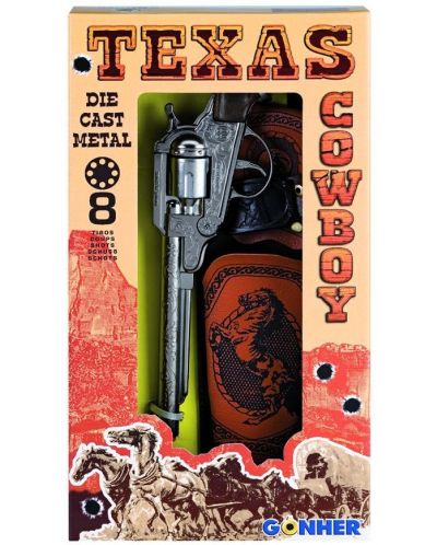 Детска играчка Gohner Wild West - Револвер с кобур - 1