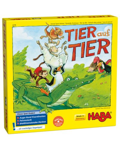 Детска игра Haba - Животинче върху животинче - 1