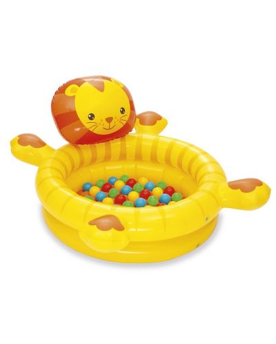 Детски надуваем басейн Bestway – Лъвче, с 50 броя топки - 3