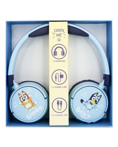 Детски слушалки OTL Technologies - Bluey, безжични, сини - 5