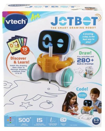 Детска играчка Vtech - Интерактивен робот за рисуване (на английски език)  - 1
