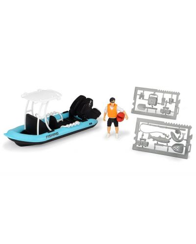 Детска играчка Dickie Toys Playlife - Лодка за риболов,  20 cm - 3