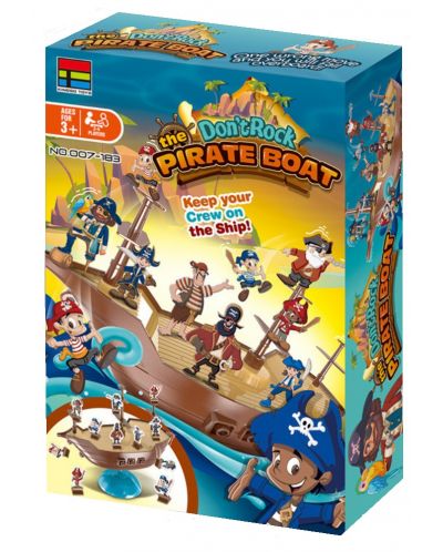 Детска игра за баланс Kingso - Дженга пирати - 1