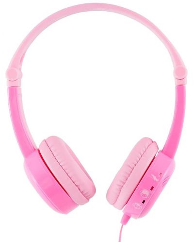 Детски слушалки BuddyPhones - Travel, розови - 3