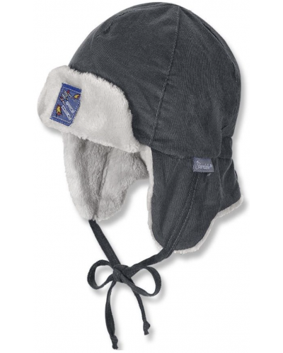 Детска зимна шапка ушанка Sterntaler - За момчета, 39 cm, 3-4 месеца - 1