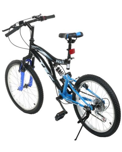 Детски велосипед TEC - Crazy 20", 7 скорости, черно-син - 4