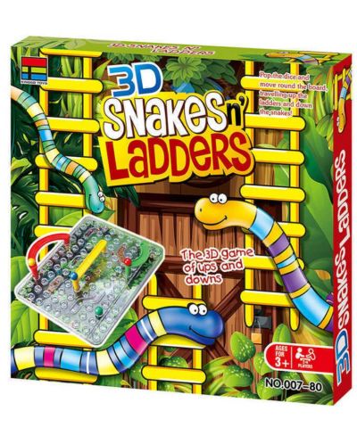 Детска игра Kingso - Змии и стълби - 1