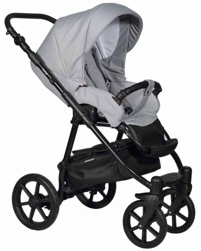 Комбинирана детска количка 2в1 Baby Giggle - Broco, светлосива - 3