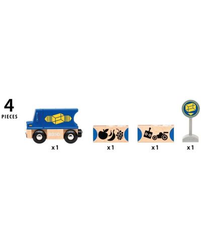Детски комплект Brio World - Камионче за доставки - 5