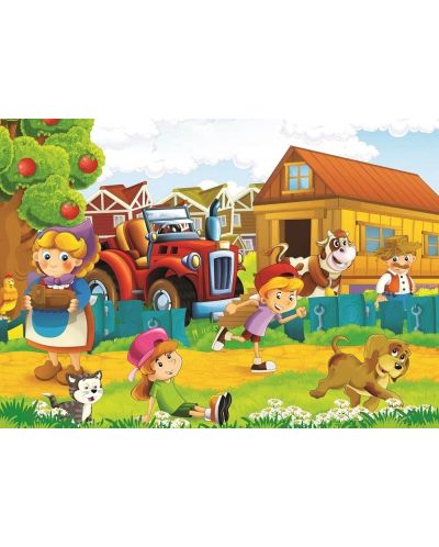 Детски пъзел Art Puzzle 2 в 1 - Живот във фермата - 2