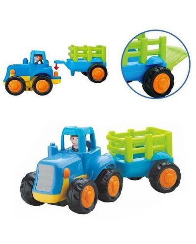 Детска играчка Hola Toys - Трактор или багер, асортимент - 3