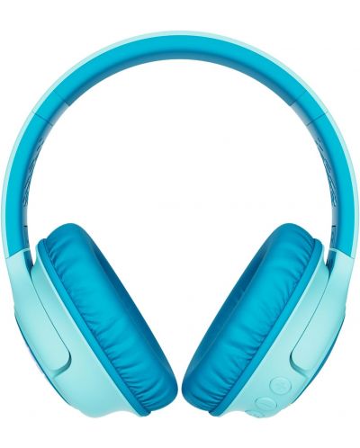 Детски слушалки с микрофон PowerLocus - Bobo, безжични, сини - 2