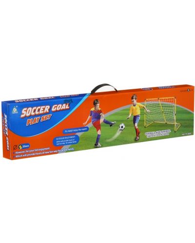 Детски комплект KY - Голяма футболна врата с топка и помпа - 4