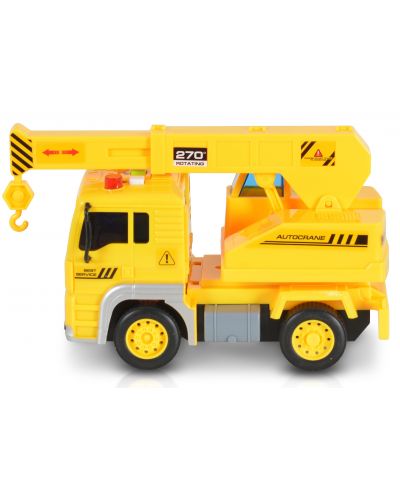 Детска играчка Moni Toys - Камион с кран със звук и светлини, 1:20 - 2