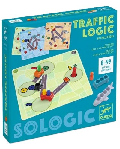 Детска логическа игра Djeco Sologic - Трафик - 1