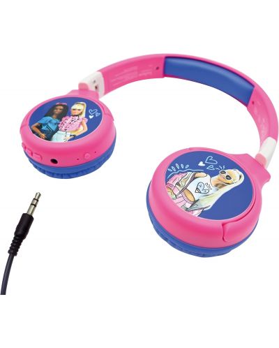 Детски слушалки Lexibook - Barbie HPBT010BB, безжични, сини - 5