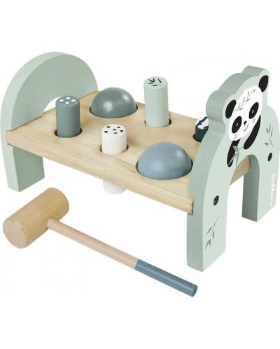 Детски дървен комплект Eichorn - Игра с чук и пейка - 1