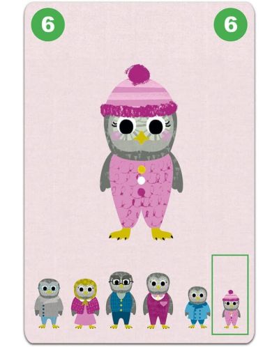 Детска игра с карти Djeco - Семейства, животни - 4