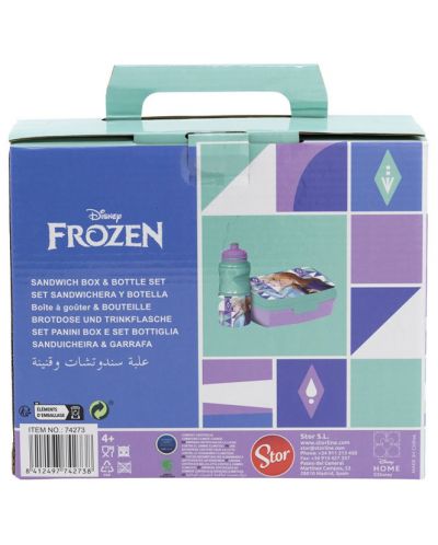 Детски комплект Stor - Frozen, бутилка и кутия за храна - 3