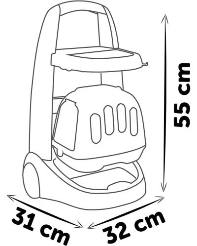 Детски ветеринарен комплект Smoby - С количка - 4