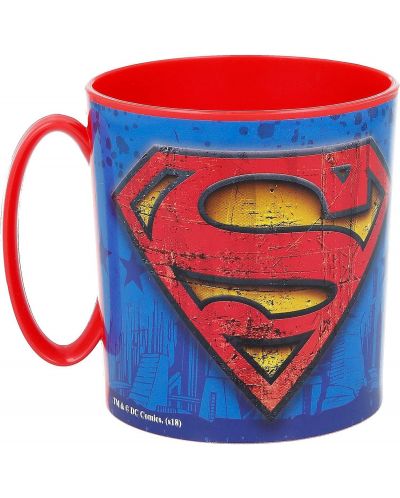 Детска чаша за микровълнова Stor - Superman, 350 ml - 2