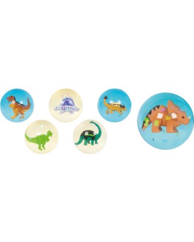 Детска играчка Goki - Подскачащо топче, динозавър, асортимент - 1