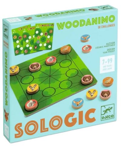Детска логическа игра Djeco - Woodanimo - 1